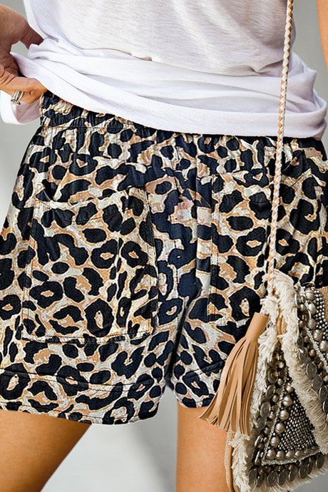 Leopard Print Shorts