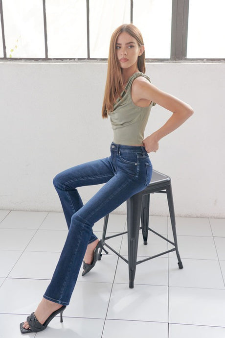 Kancan High Rise Skinny Bootcut Jeans