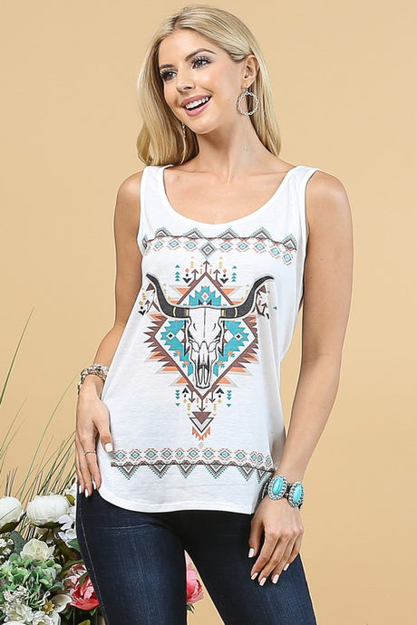 Longhorn Sleeveless Top