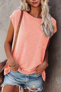 New! Simple Cap Sleeve Top (3 Colors)