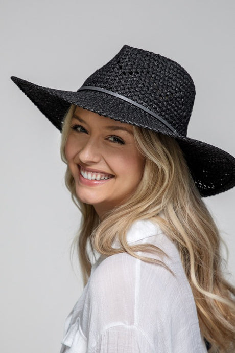 New! Wide Brim Woven Panama Hat