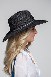 New! Wide Brim Woven Panama Hat