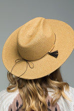 Load image into Gallery viewer, New! Duo-Tone Panama Hat with Wood Beads